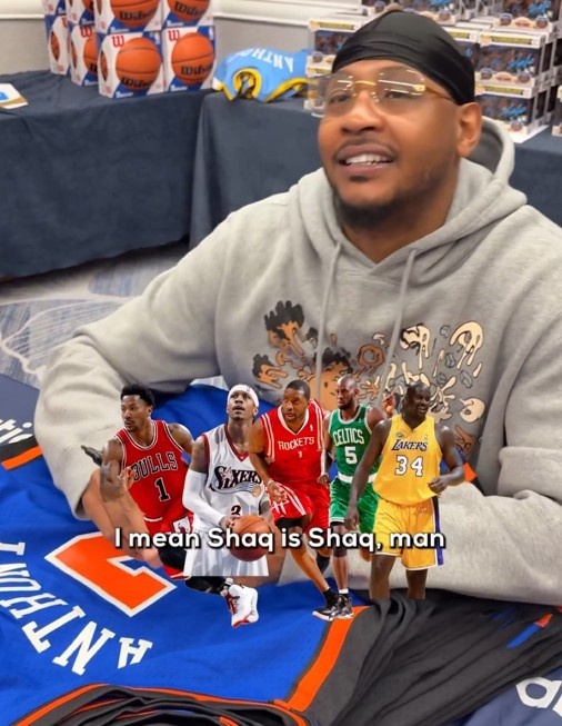 甜瓜的历史首发五人组：罗斯、艾弗森、麦迪、加内特、奥尼尔