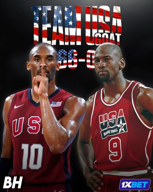 66胜0负！乔丹&科比代表美国男篮出战未尝败绩 斩获4枚奥运金牌